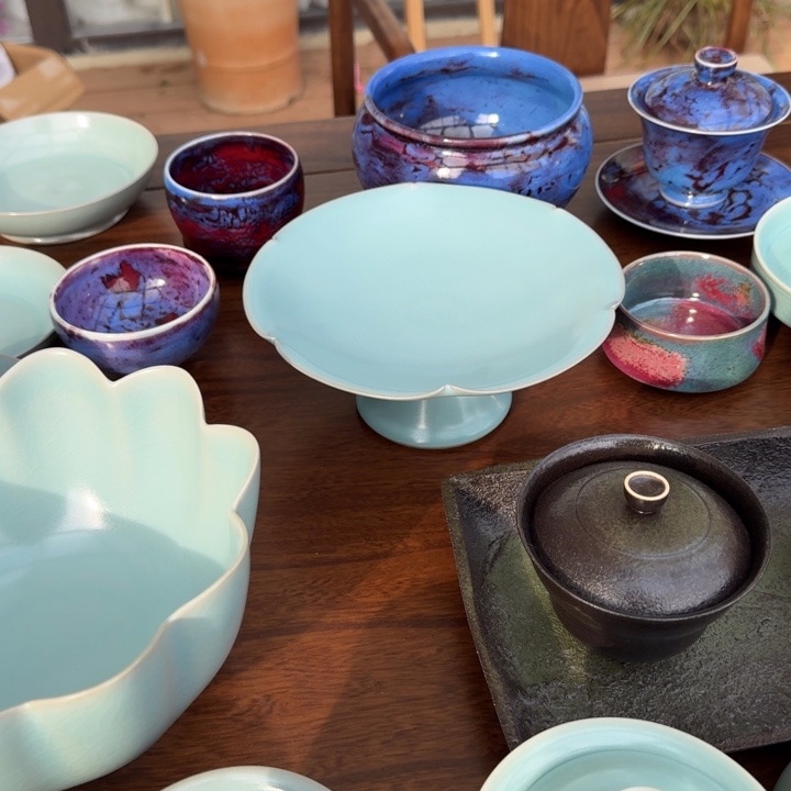 杯阿*王高足果盘全品不开片