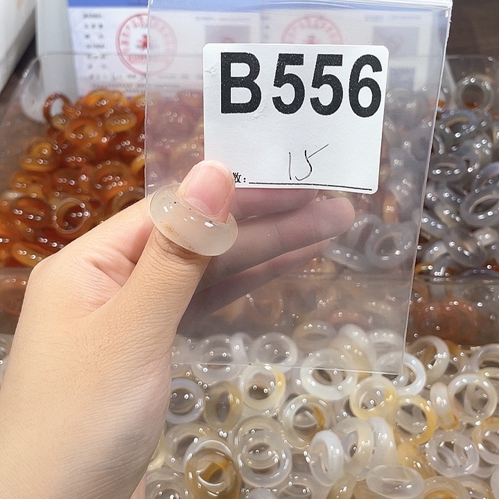合金戒指玛瑙/玉髓556