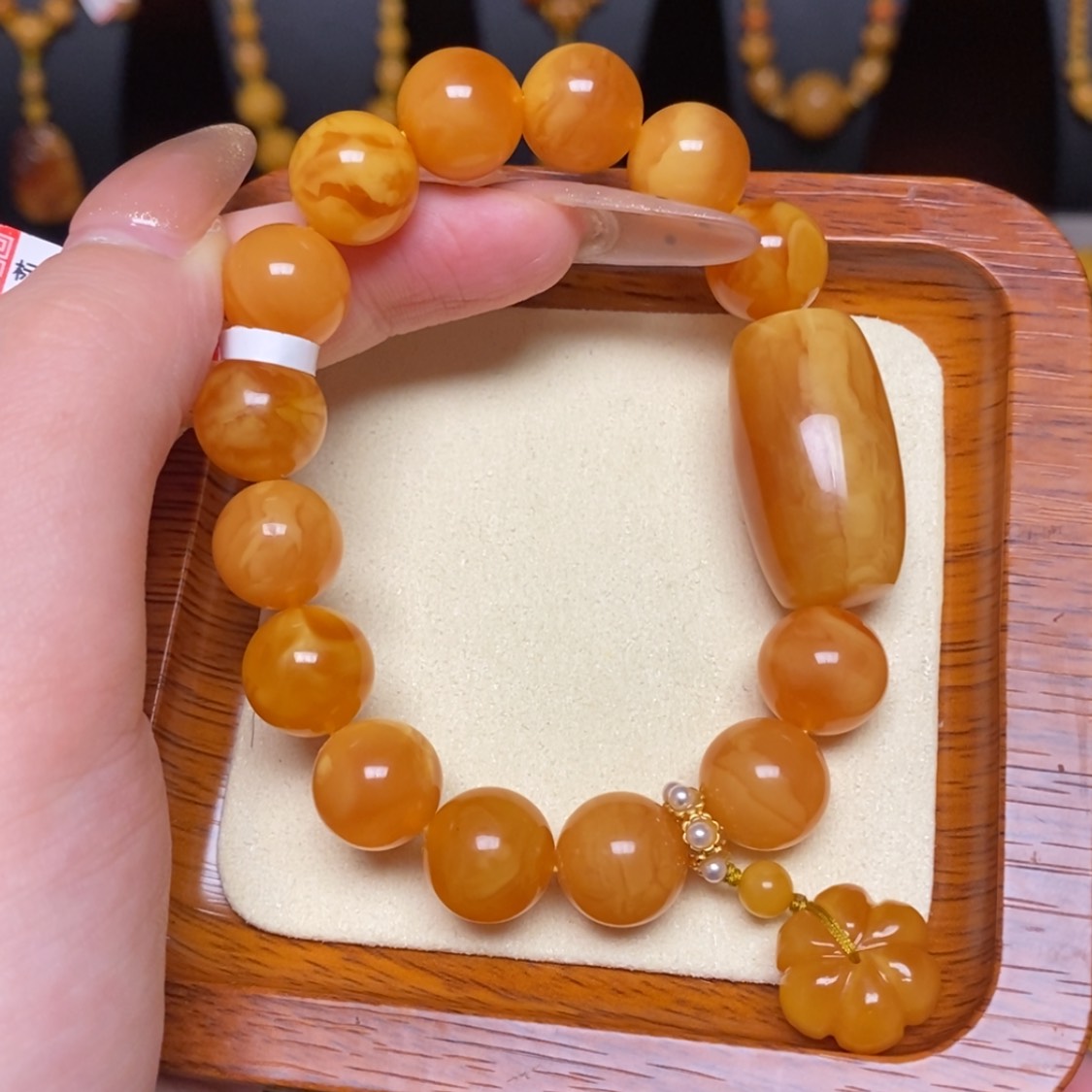 【闪购商品】蜜蜡手链未镶嵌手串