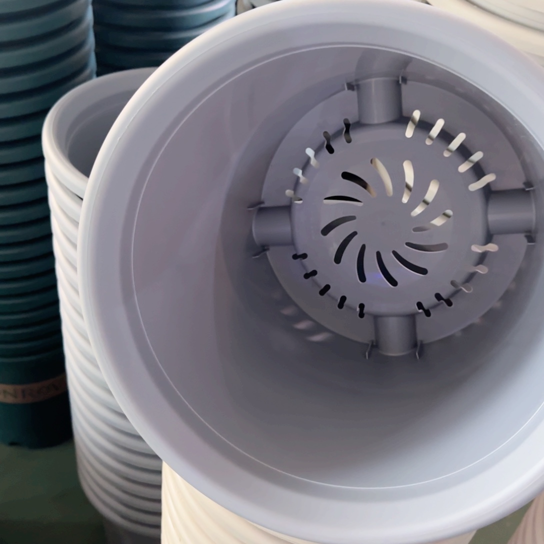 树脂四季盆6#无拖雾霾蓝3