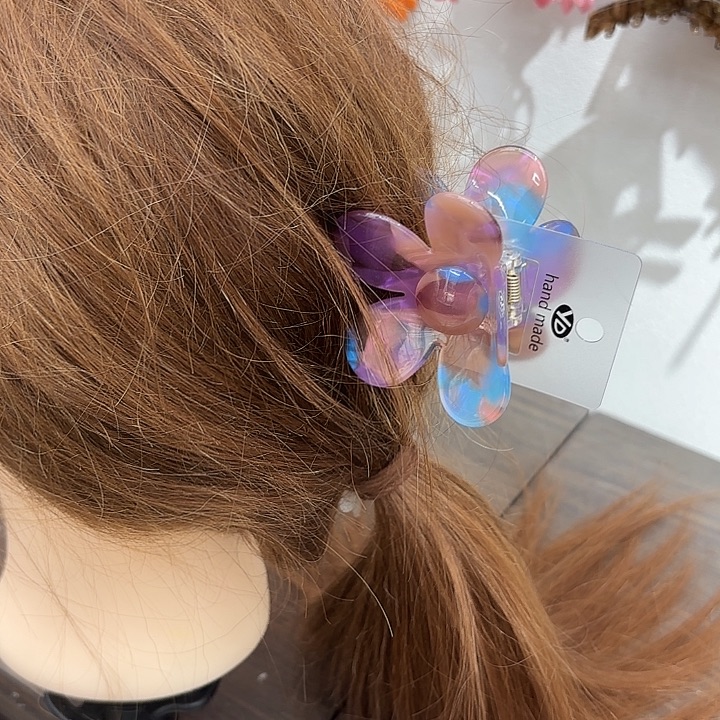 醋酸蓝紫色花朵抓夹