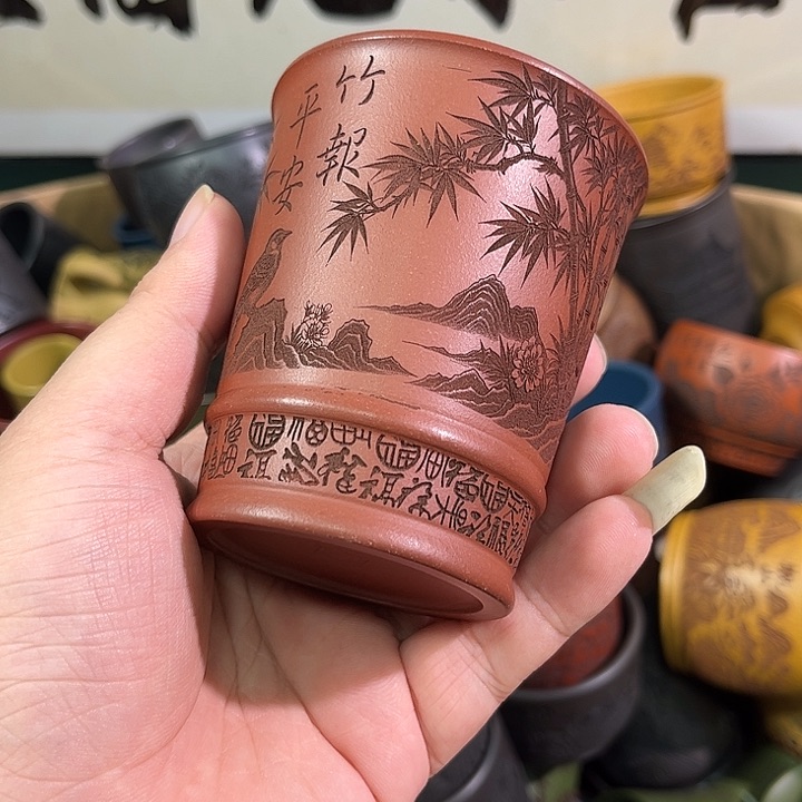 茶杯紫砂全手工紫砂主人杯