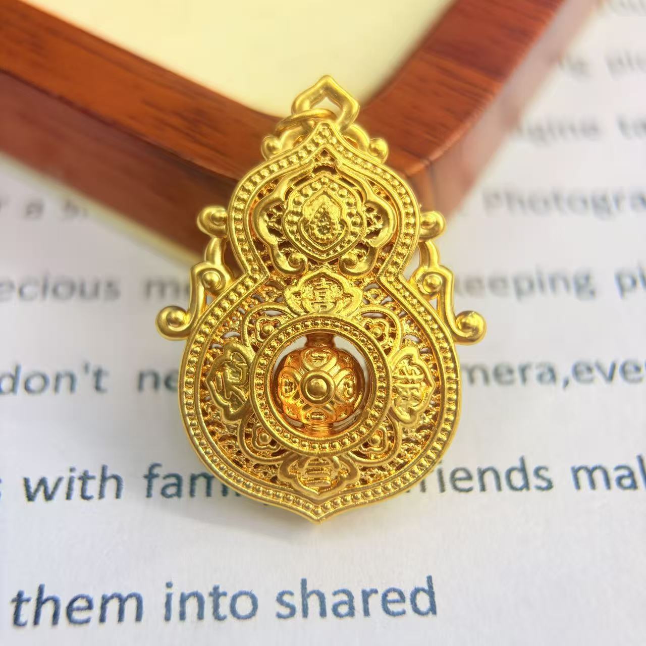 黄金足金999圆环人生四美首饰配件DP2970-03810