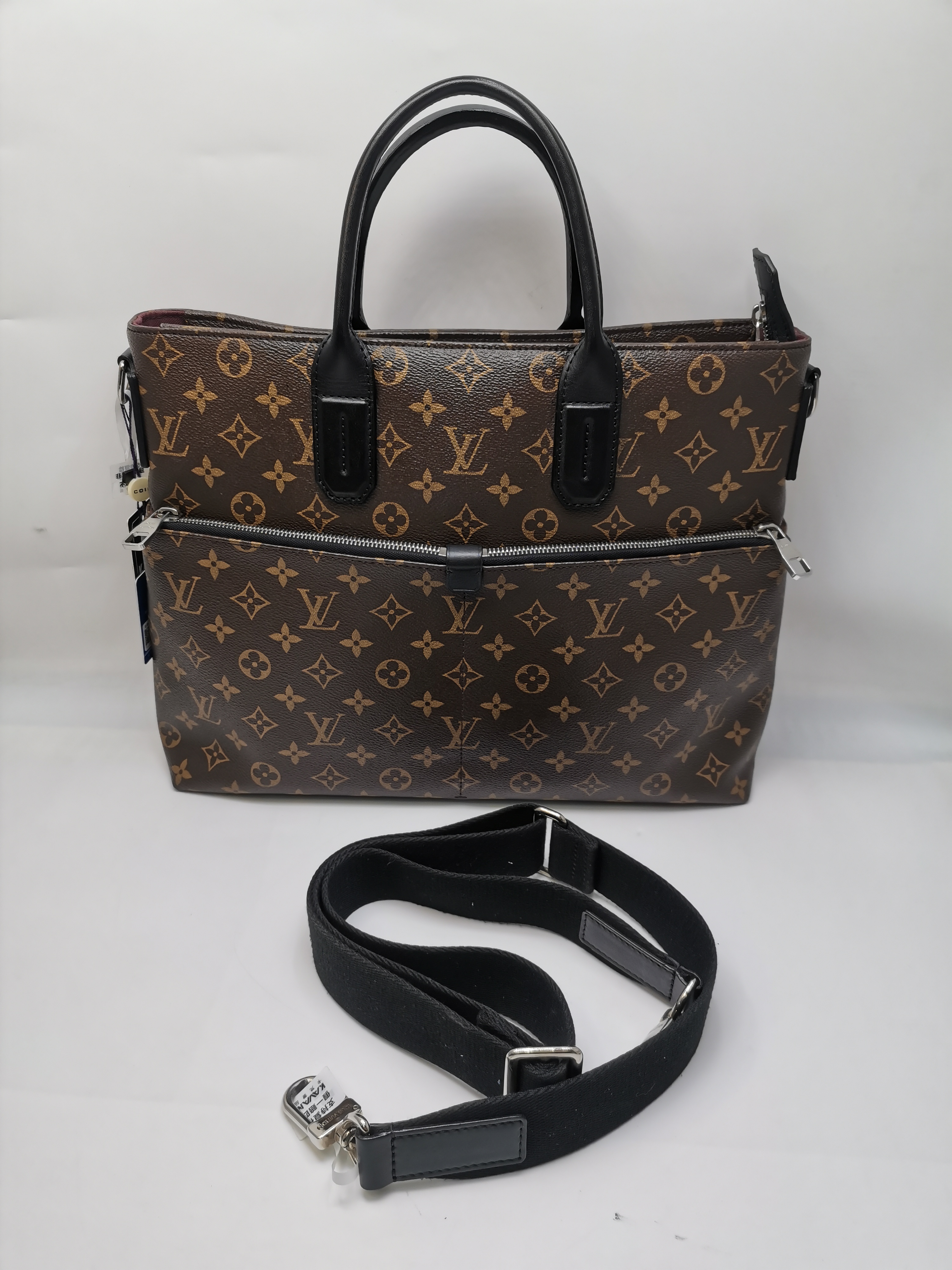 99新 LouisVuitton/路易威登 97新 17999 LV经典棕老花手提公文包