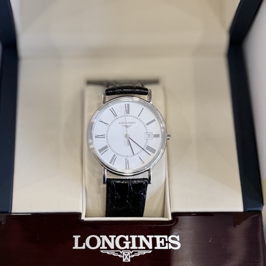 99新 Longines/浪琴 瑰丽720/白罗马/盘33/石英