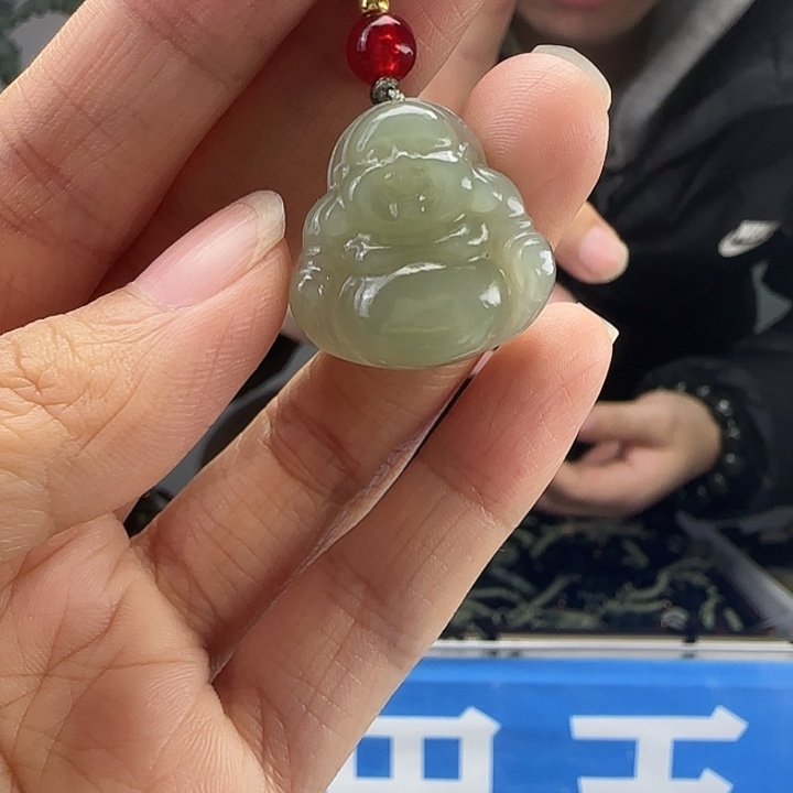 和田玉未镶嵌颈饰20mm