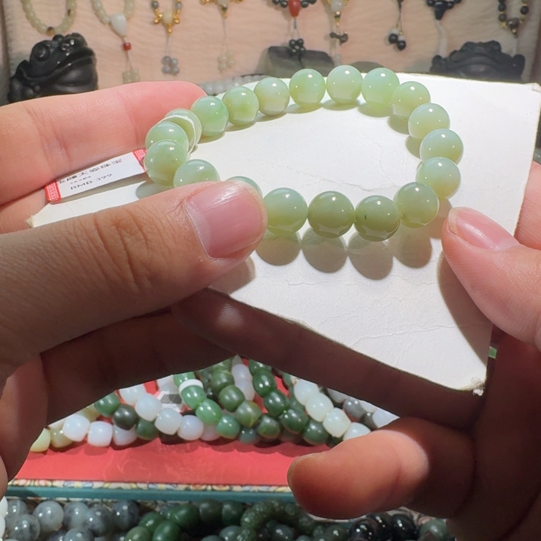 和田玉未镶嵌手链