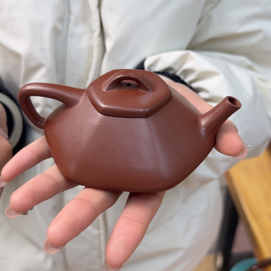 紫砂茶壶紫砂壶六方合瓢160cc