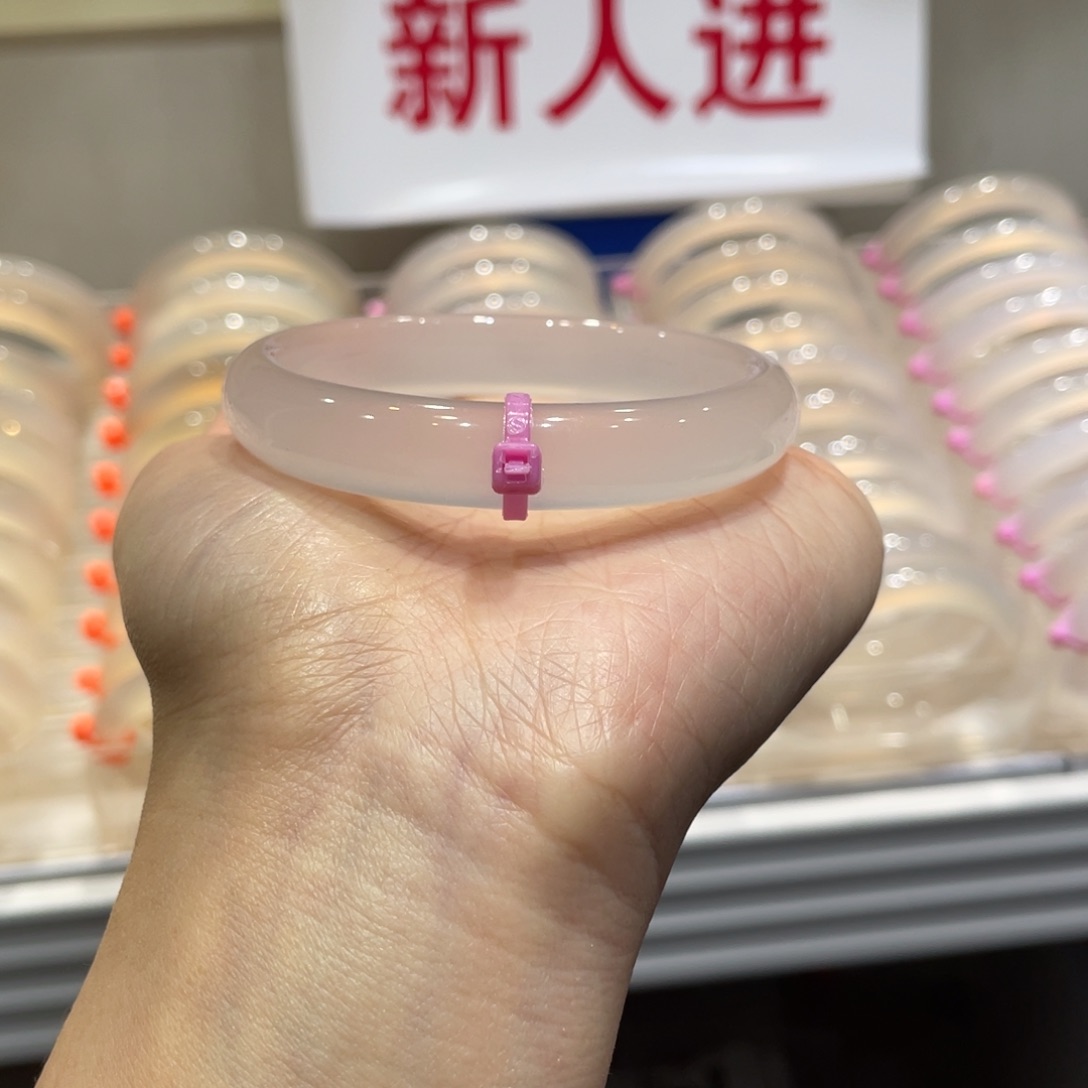 风***主玛瑙/玉髓未镶嵌手镯@定向荔枝冻@【53】