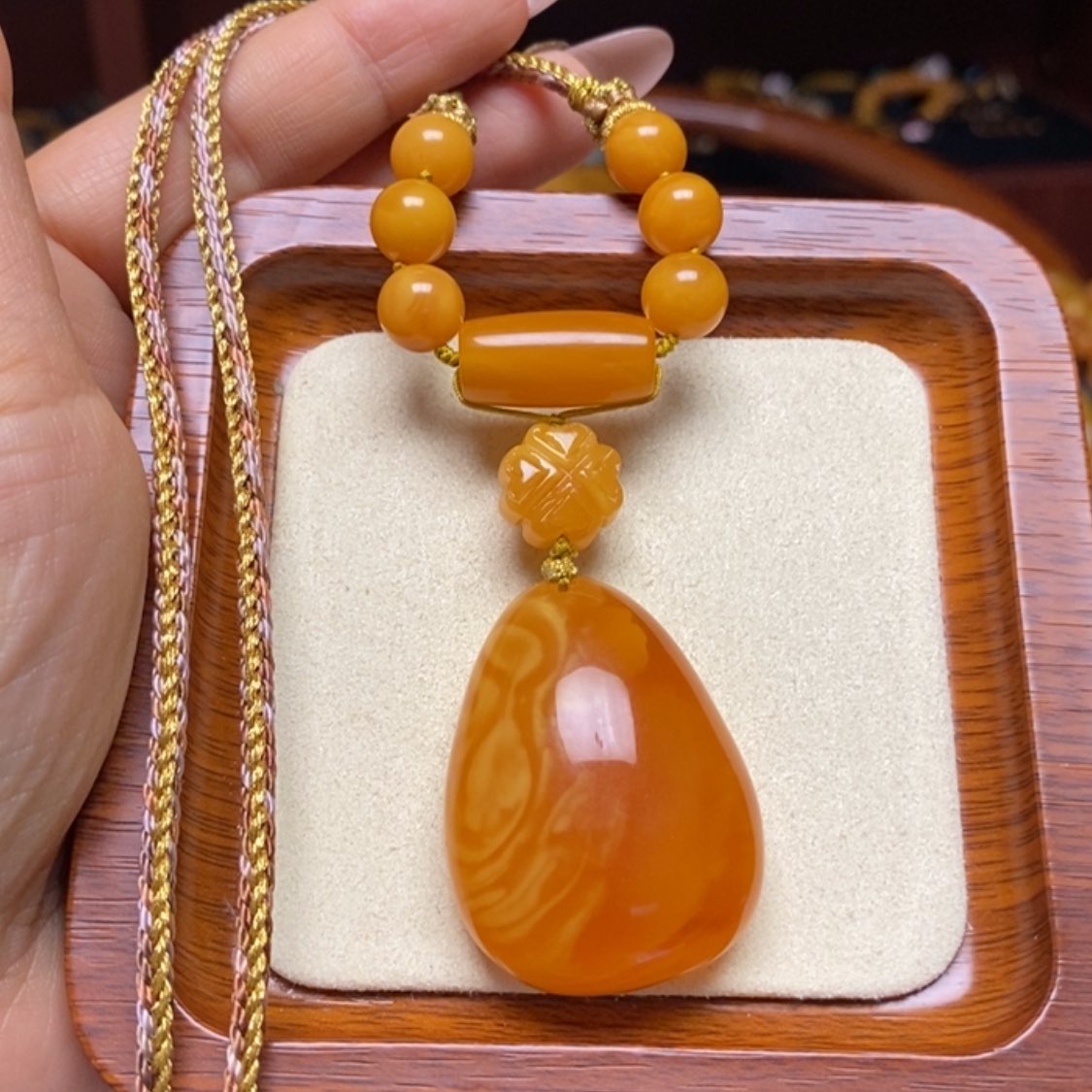 【闪购商品】蜜蜡颈饰未镶嵌项链