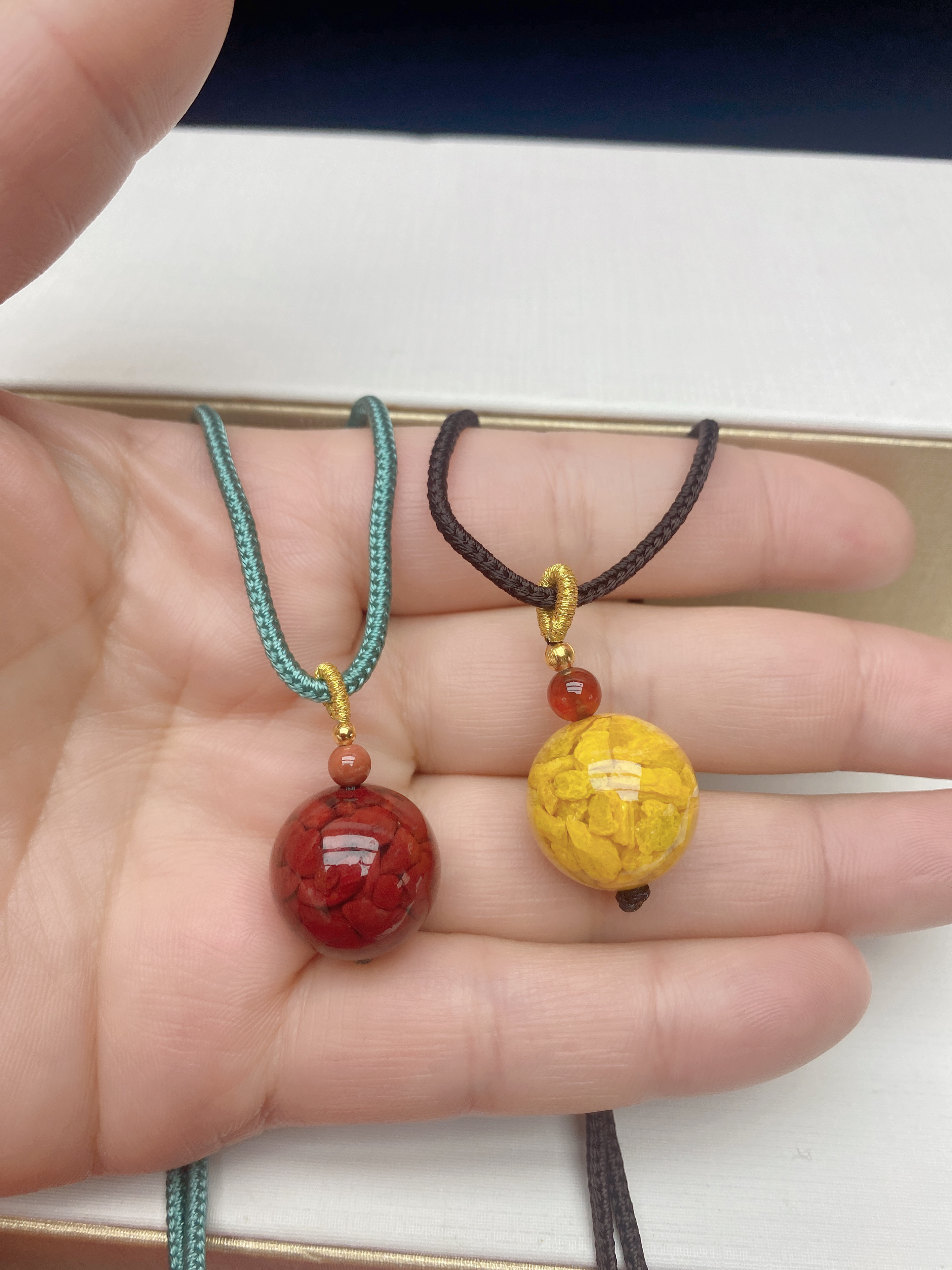 含辰砂工艺品朱砂转运珠吊坠晶体砂锁骨链女款本命年项链单珠项链