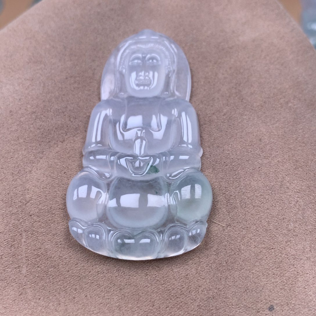 翡翠18K金镶嵌颈饰缅甸翡翠