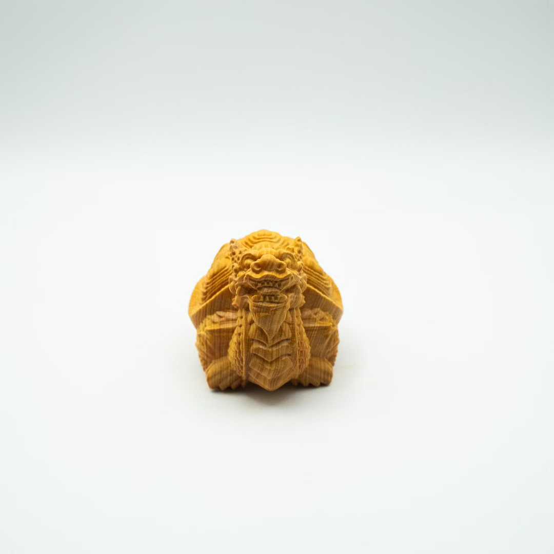 崖柏木福寿龙龟天然实木雕刻霸气文玩招财茶宠男士随身盘玩手把件