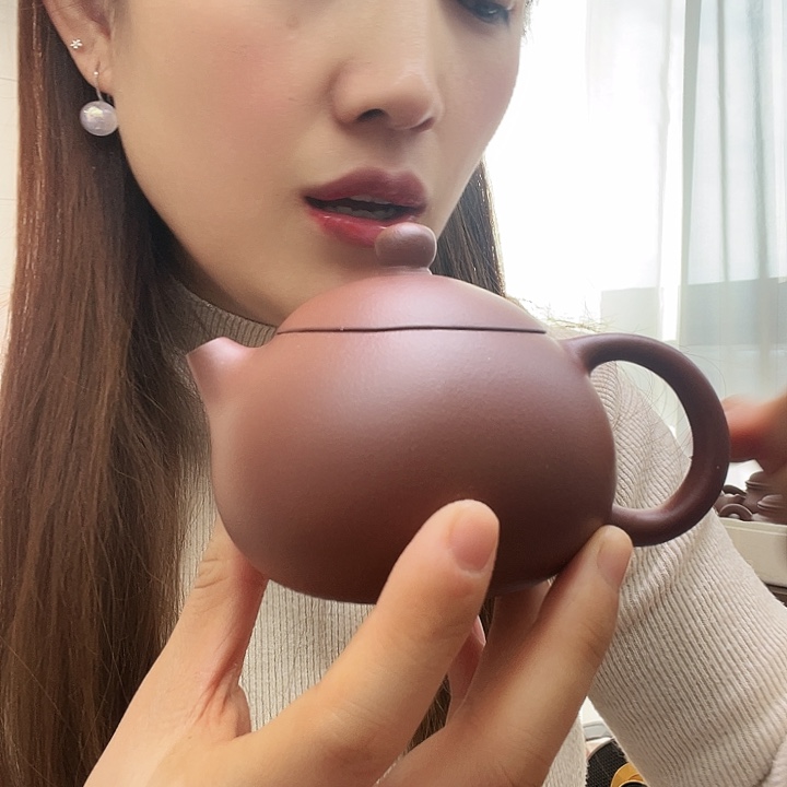 往***晟茶壶紫砂紫泥西施220cc