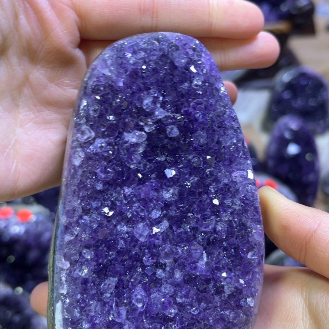 紫晶摆件未镶嵌紫水晶