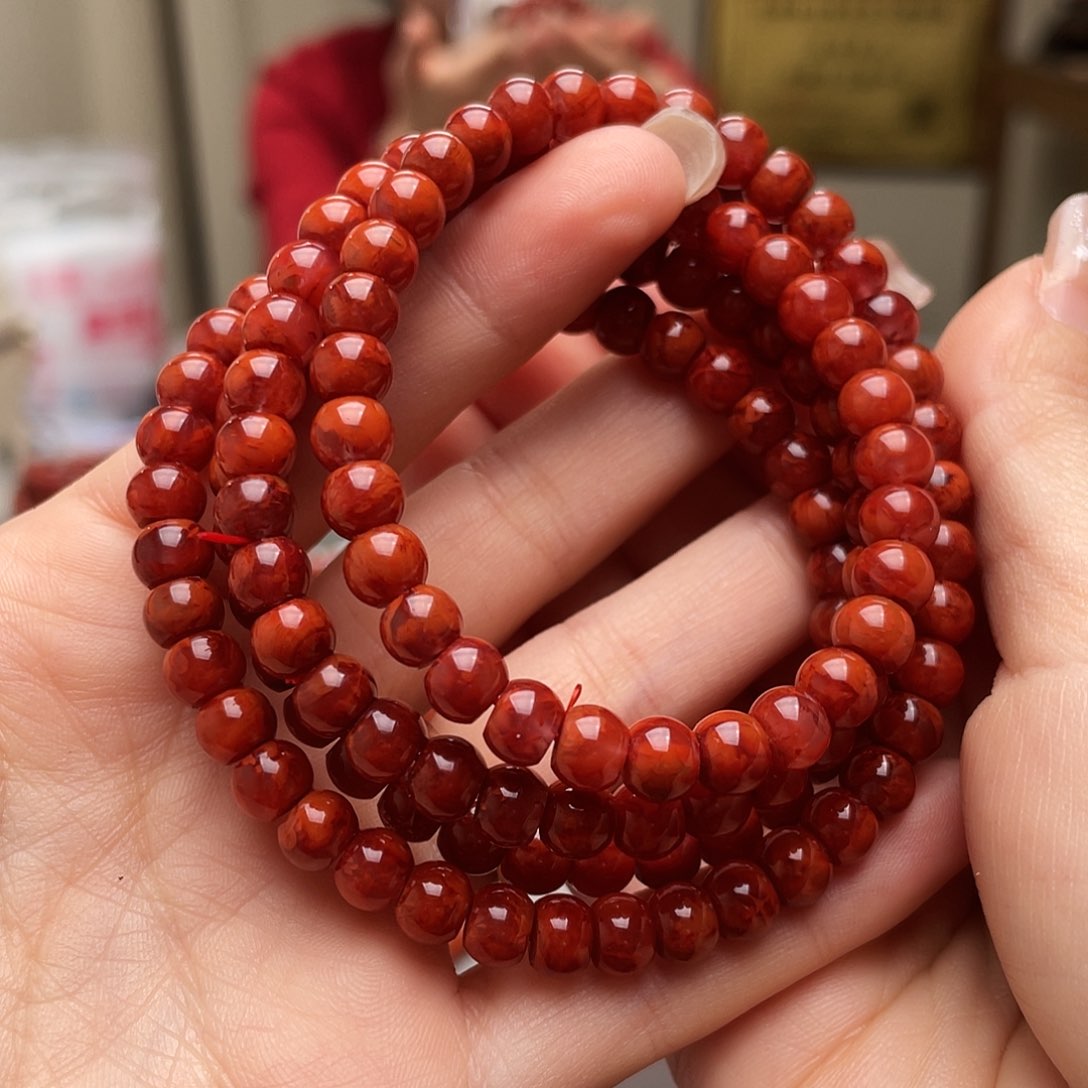 南红玛瑙手链未镶嵌