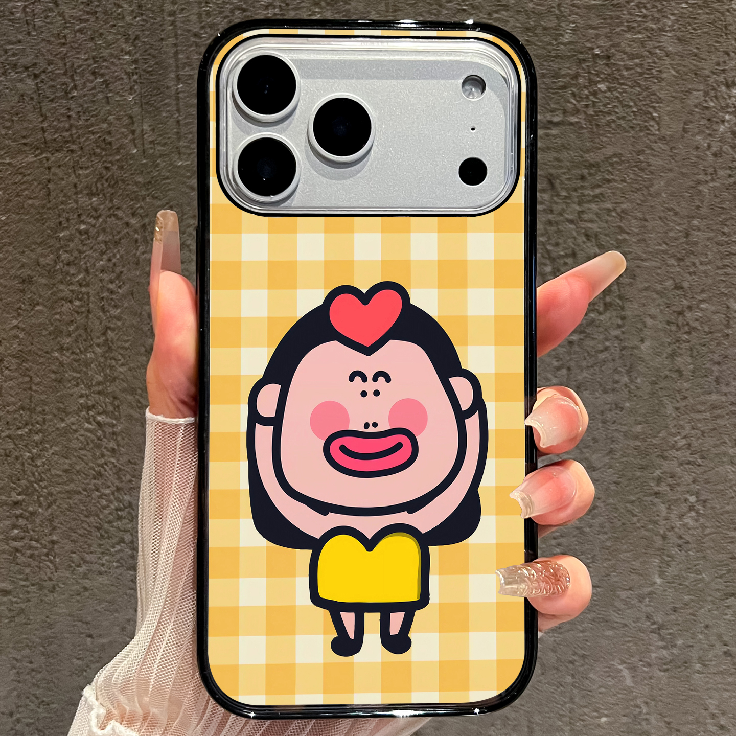 【AI键保护】头顶爱心适用苹果17promax手机壳iphone17新款创意