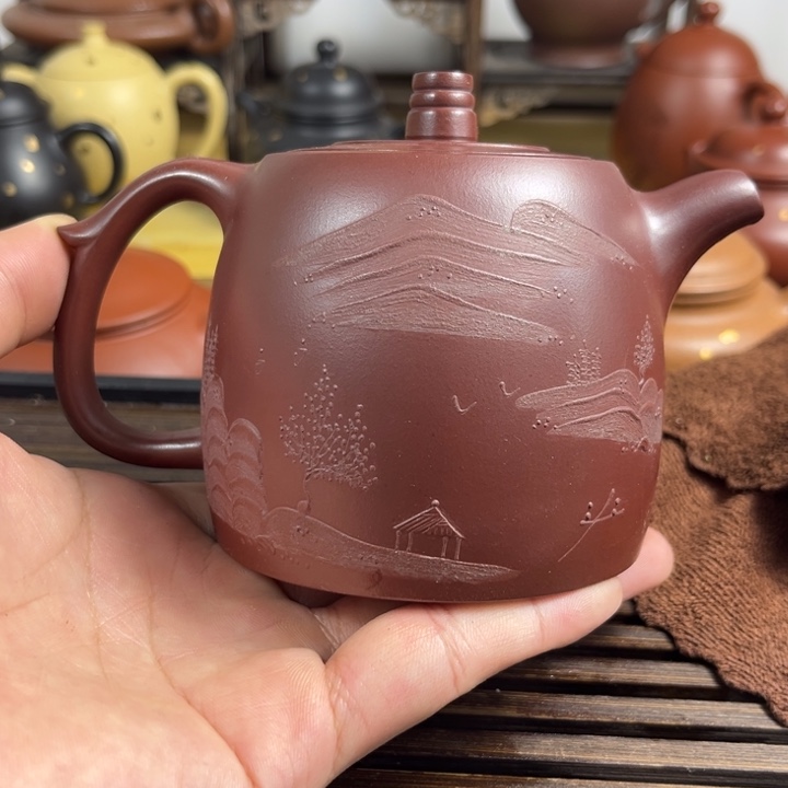 紫砂茶壶原矿紫砂半手工制作