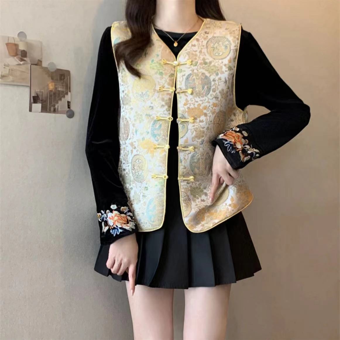 【专柜同步】丨"东方诗意"国风中式马甲