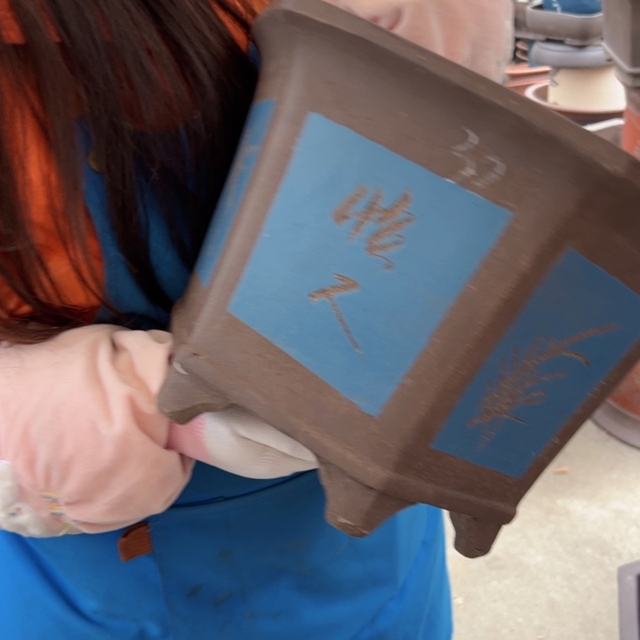 32蓝六方花盆花盆花盆花盆