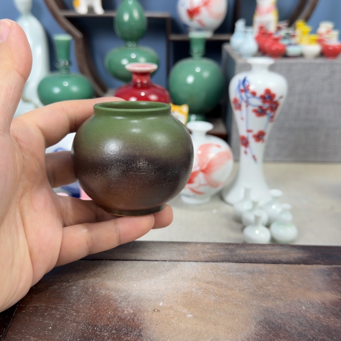 陶瓷手工小花器摆件