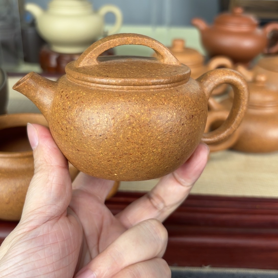 紫砂茶壶?****路梨皮黄段云瓦