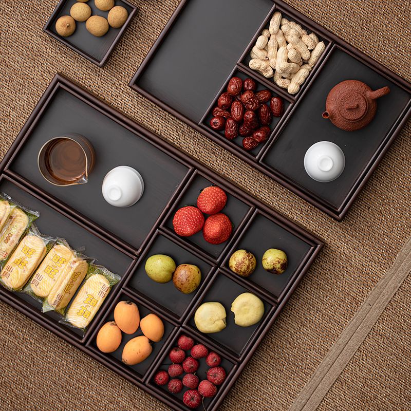 茶盘零食托盘煮茶点心盘茶点盘下午茶餐具零食干果水果盘