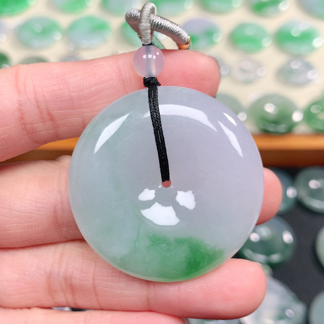 翡翠未镶嵌颈饰38.8-9.1