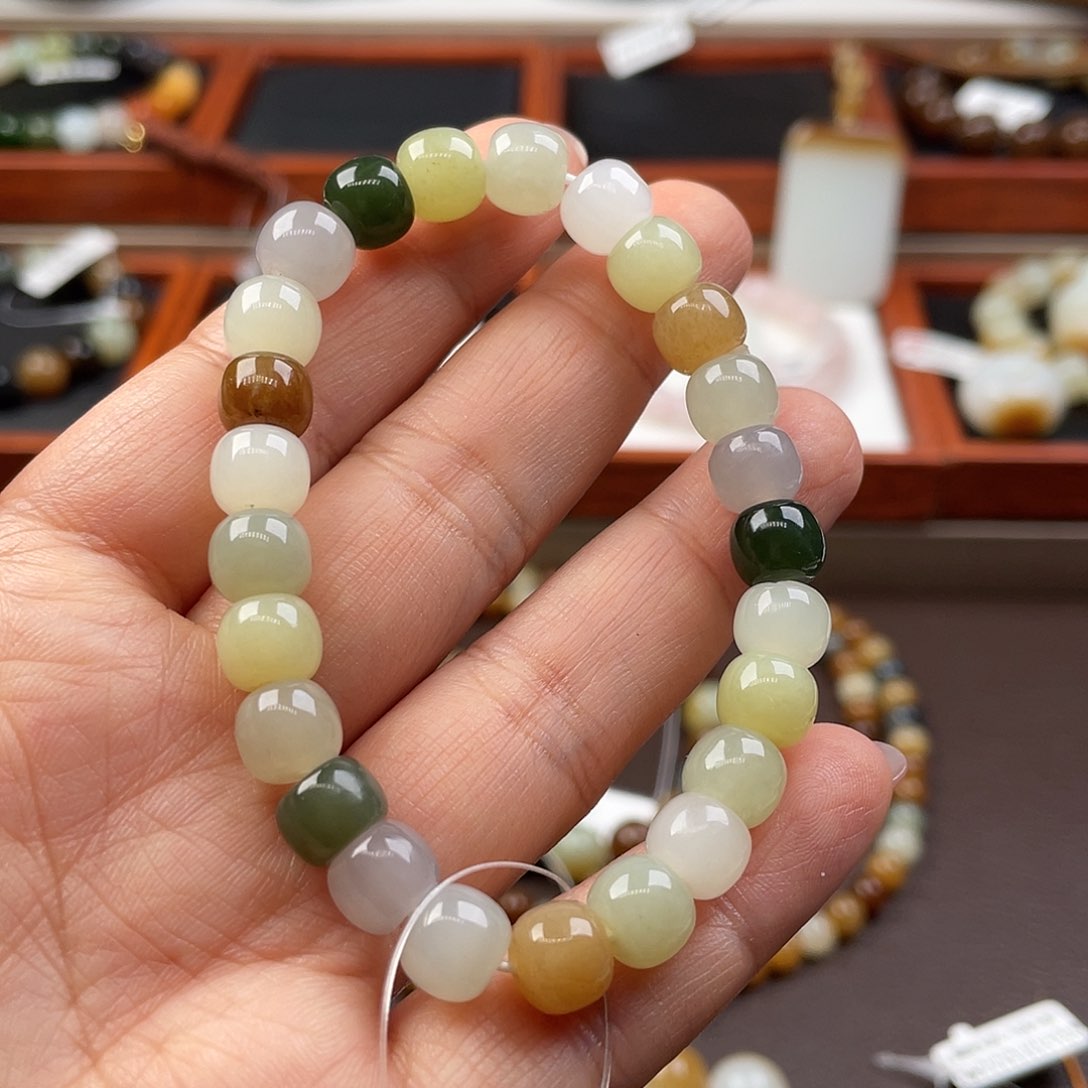 和田玉手串未镶嵌