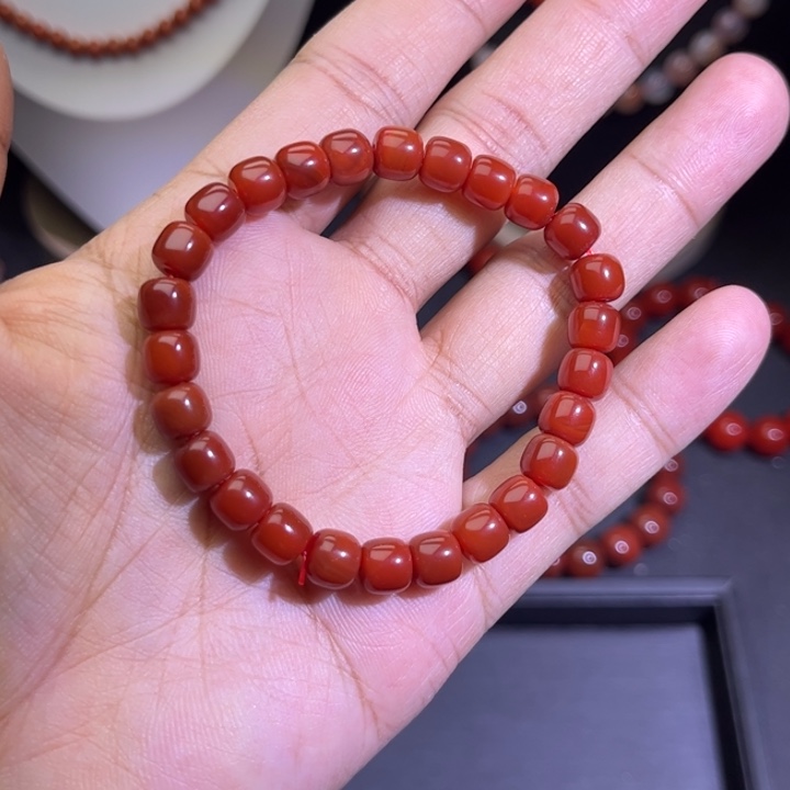南红玛瑙未镶嵌手链7老型