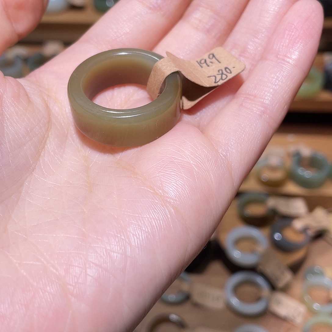 *****和田玉未镶嵌戒指19.9