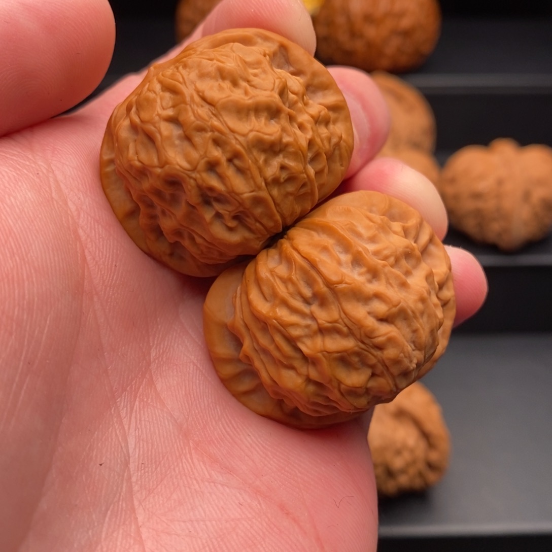 文玩核桃把件36石门