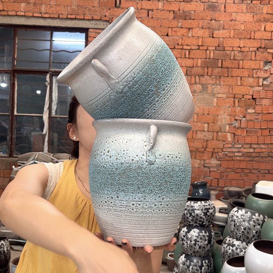 紫砂花盆正品口20高24