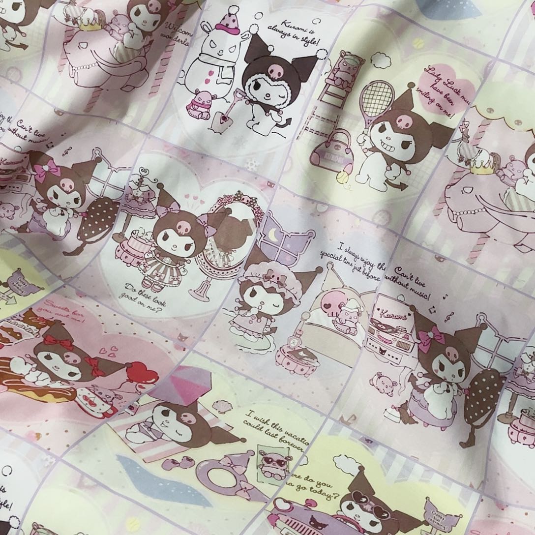 一米价纯棉双层府绸1.5米宽果子布艺地卷