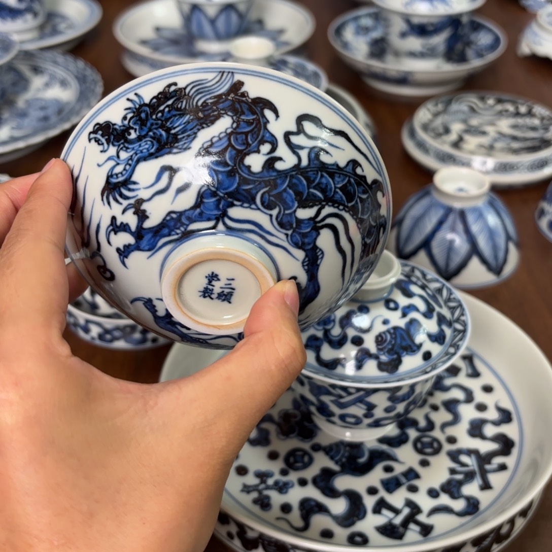 摆件景德镇手工手绘茶具