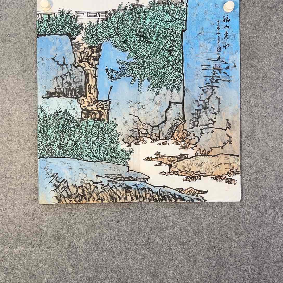 国画503 花鸟在此处飞翔也不太