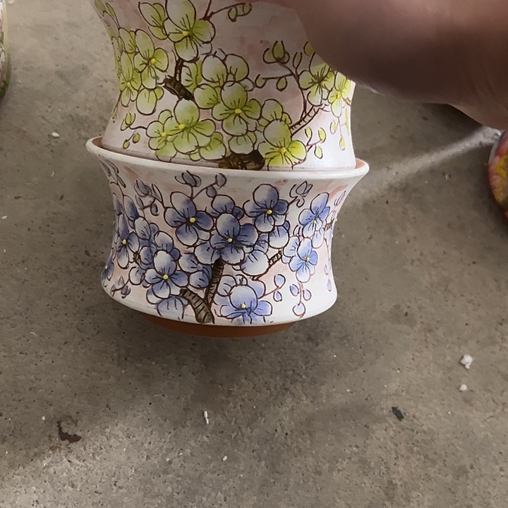 满38包邮 景德镇幸运花盆