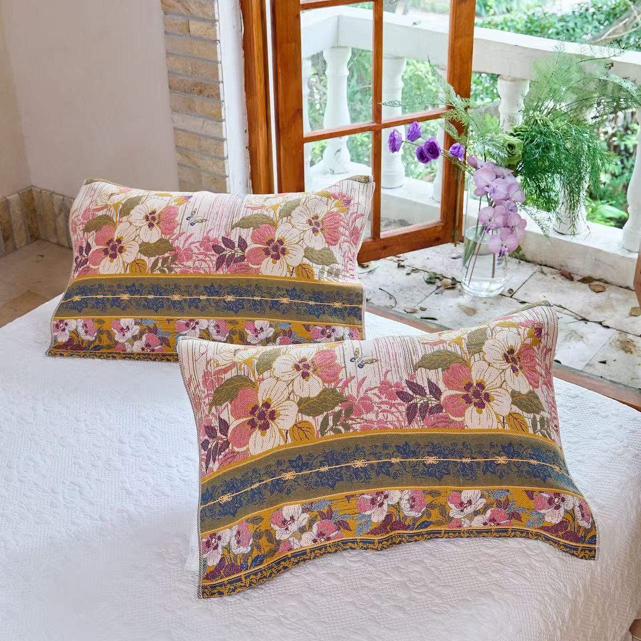 【花满园枕巾】50*80cm枕巾一对