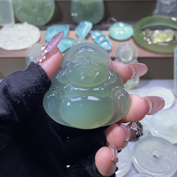 岫玉未镶嵌吊坠吊坠