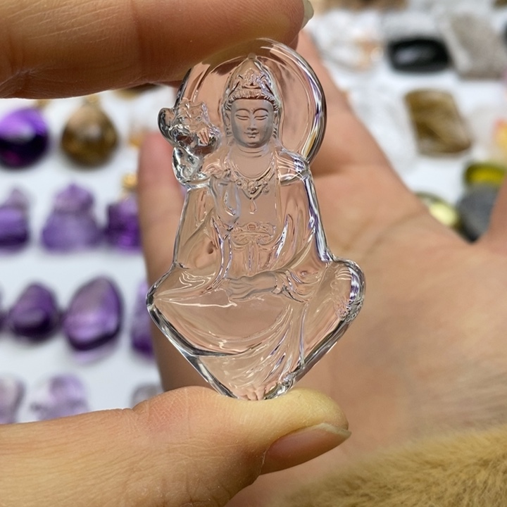 水晶颈饰未镶嵌宁**远定制