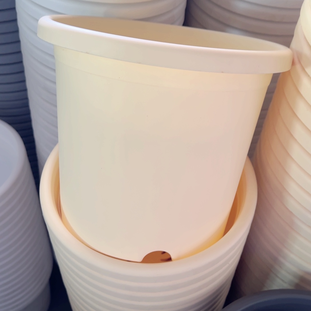 树脂四季盆5#无拖米黄6