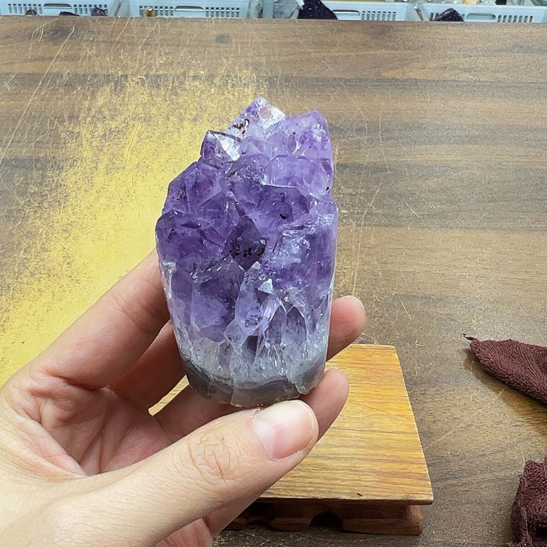 紫晶摆件未镶嵌爱**女福利