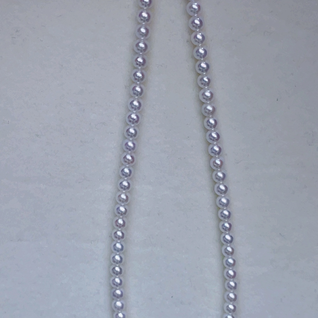 项链银S925镶嵌淡水珍珠