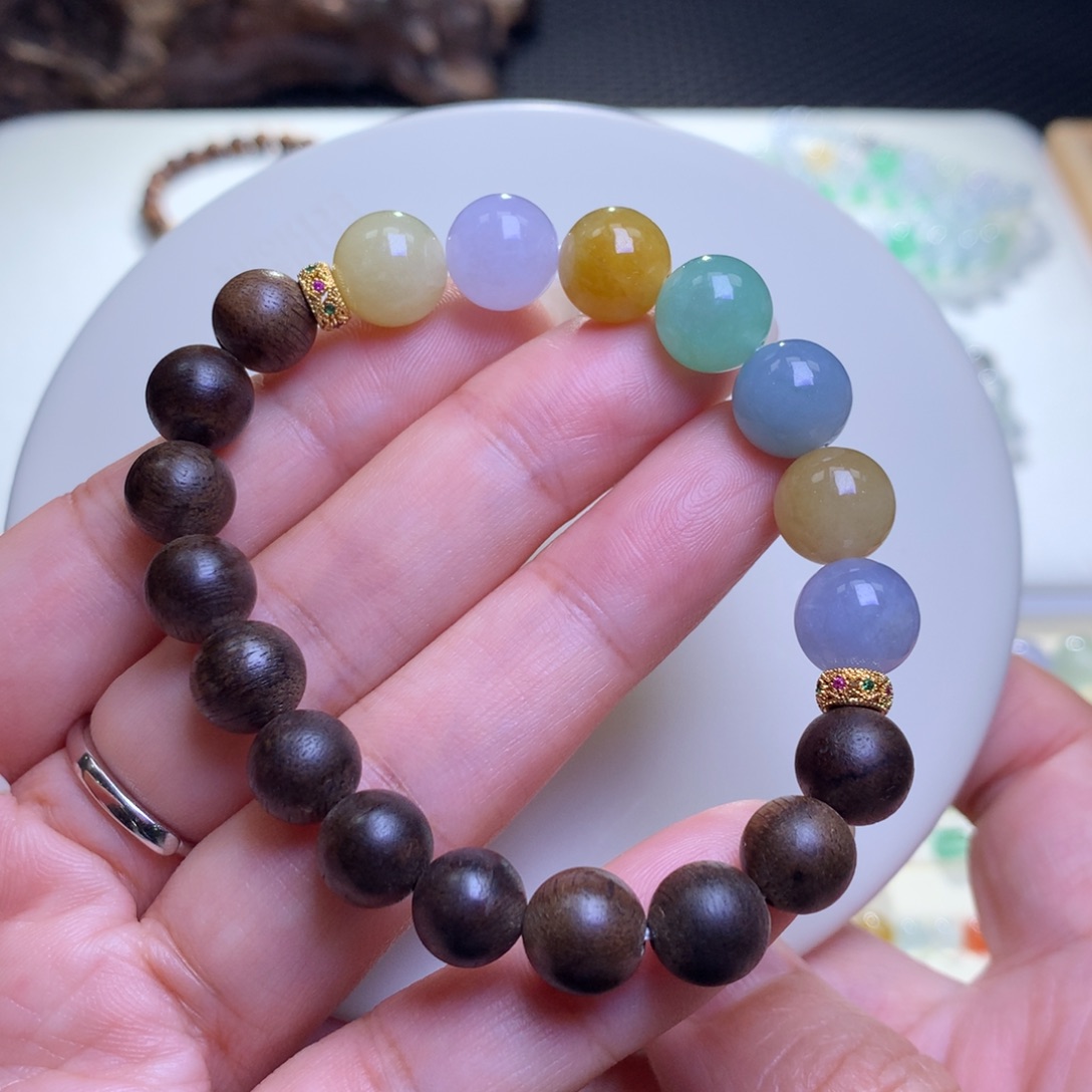 未镶嵌手链翡翠翡翠手串卡10