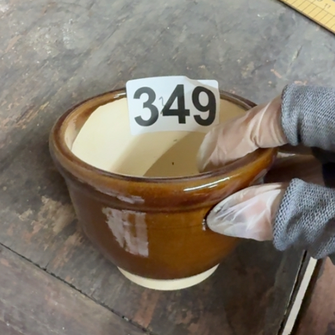 泥塑磁州窑土碗一个