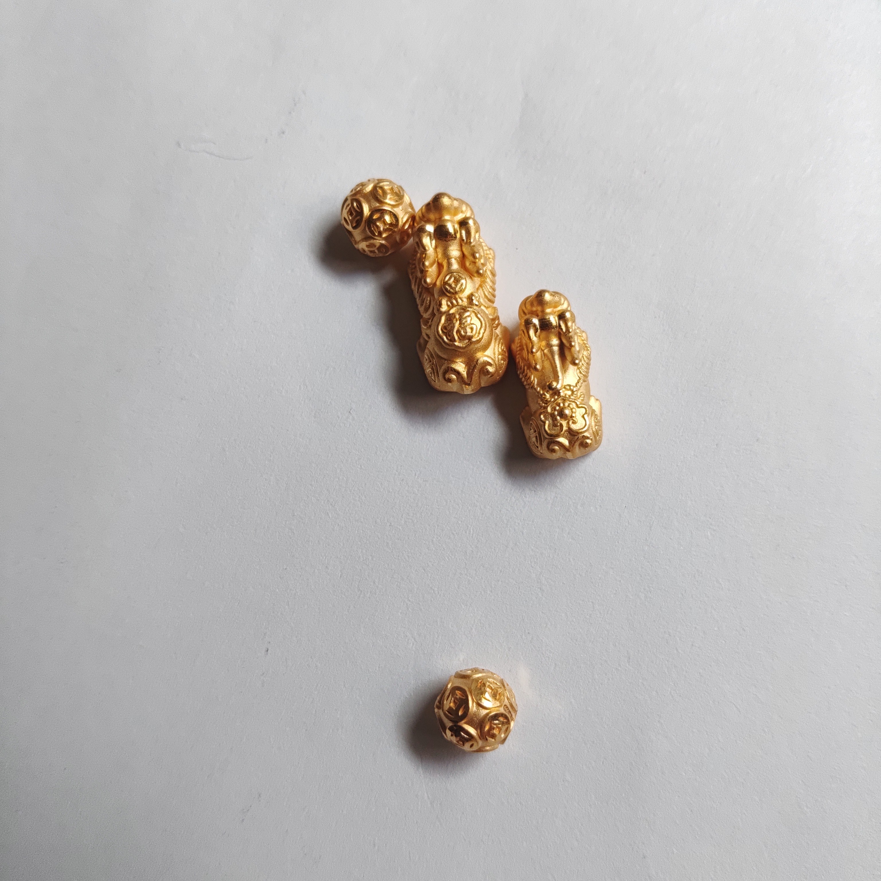 金元宝足金999貔貅珠子首饰