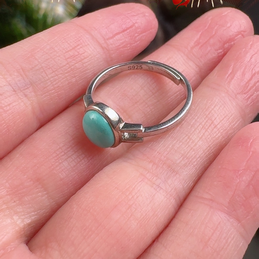 绿松石珠宝奇石银S925镶嵌