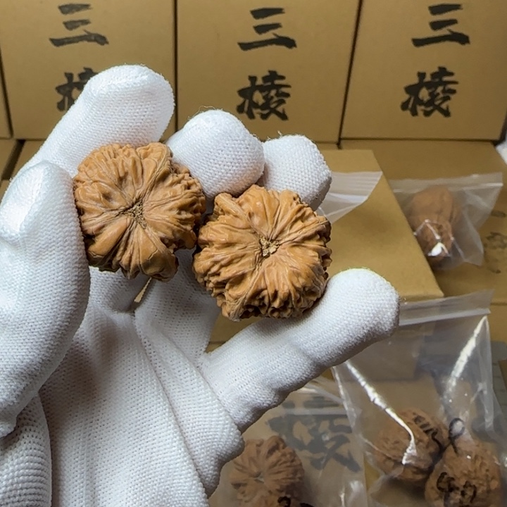 文玩核桃吊坠悲****花简单包装32尺寸玉龙三棱