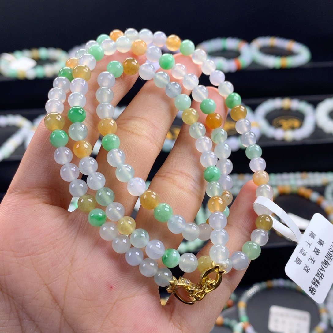 翡翠未镶嵌手链卡5