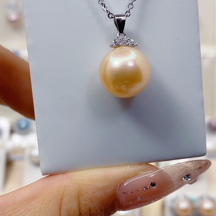 淡水珍珠颈饰银S925镶嵌